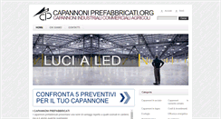 Desktop Screenshot of capannoniprefabbricati.org